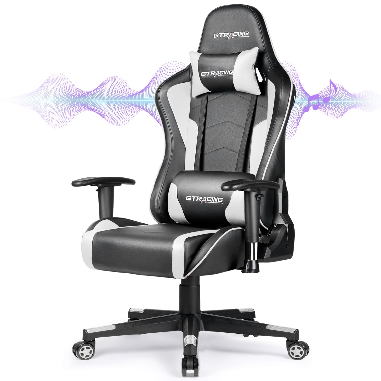 Gamming Chair GTRACING Gaming Chair With Footrest And Bluetooth