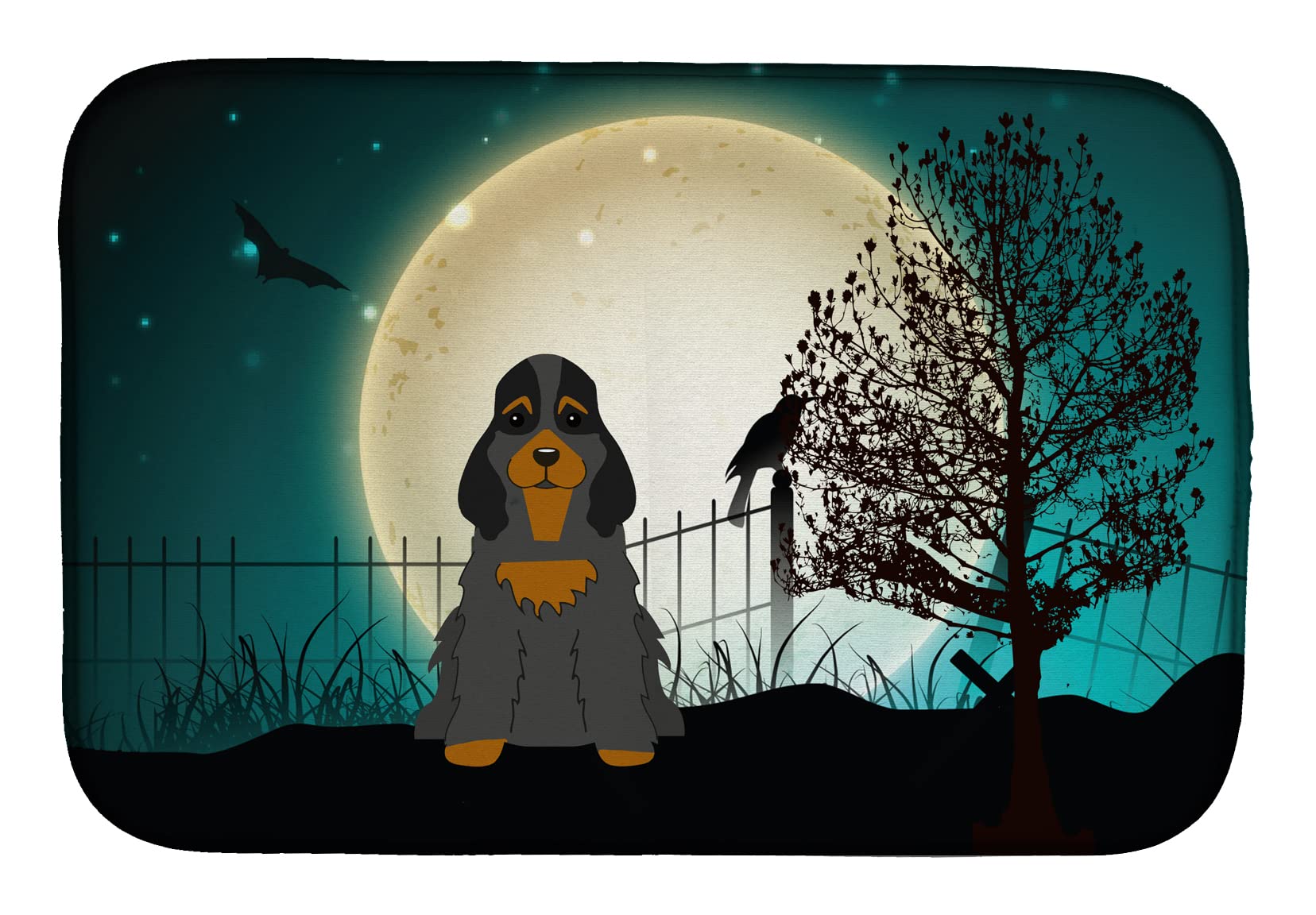 Tapis de séchage Halloween Cocker Spaniel anti-humidité 14x21