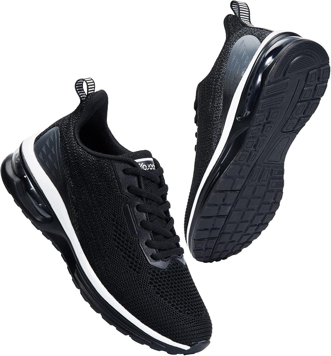 KOJOOIN Womens Air Sneakers, Running Shoes Athletic Shoes Air Cushion Mesh Breathable Comfortable Casual Tennis Shoes for Walking Fitness Sport Gym Jogging