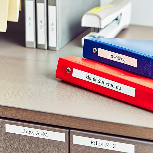 Miniatura 7 de Brother P-touch Embellish Impresión negra sobre cinta blanca mate TZEM231S   " de ancho x 13.1' de largo para usar con P-touch Embellish Ribbon &