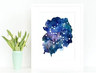 Scorpio Astrology Constellation Gifts Wall Art Zodiac Decorations Baby Print Horoscope Room Décor
