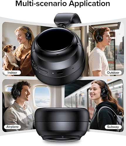 Miniatura 7 de ZINGBIRD Auriculares estéreo híbridos prémium con reducción de ruido y cojines suaves para mayor comodidad