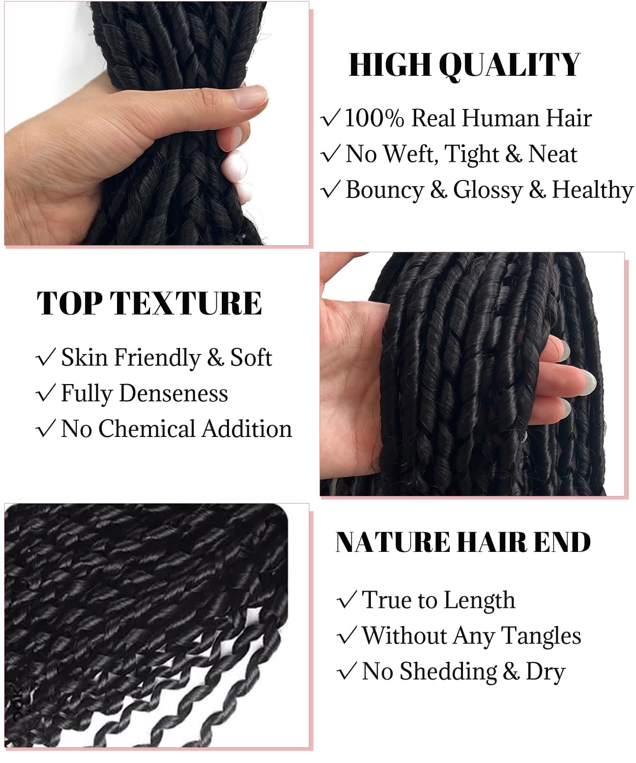 Belaved Human Braiding Hair for Boho Braids Nature Black Body Curly Bulk 100g Human Hair Extensions Brazilian Virgin Curly Knotless10A Micro 2 Bundles 24 Inch 1B