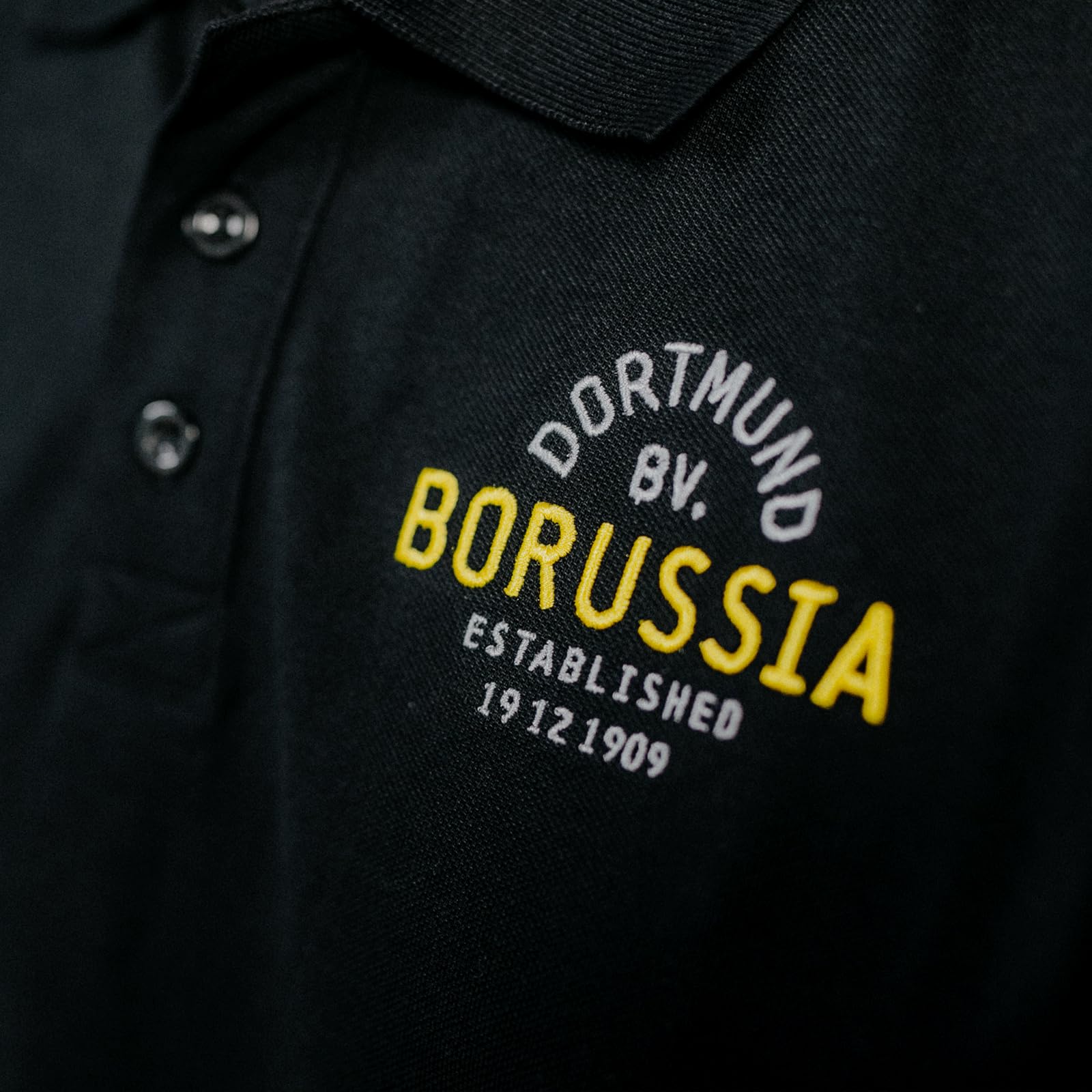 Borussia Dortmund BVB koszulka polo czarna Explorer rozm. L, czarny, L