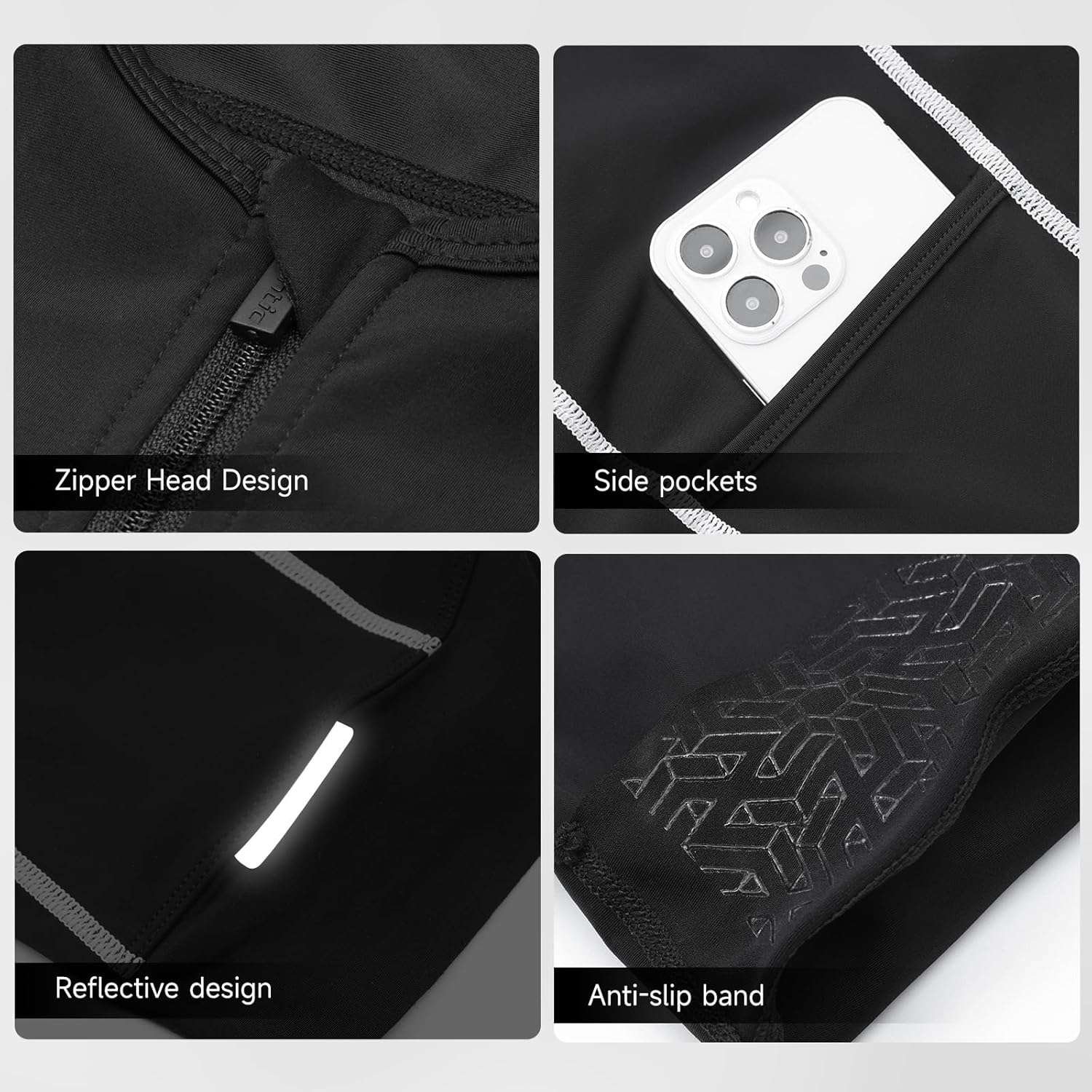 Santic Men's Triathlon Suit Sleeveless Skinsuit Padded Quick-Dry Swim Bike Run with Pockets - Image 5