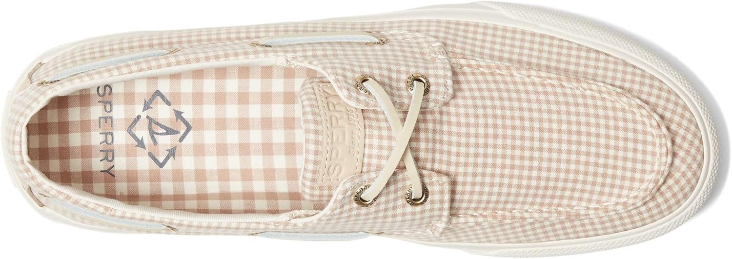 Men's Sperry, Bahama II Boat Shoe 8.5 White Gingham