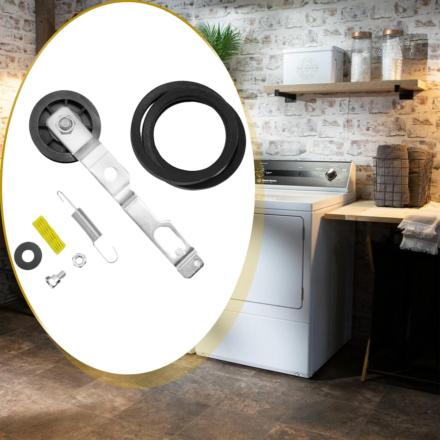 959P3 Washer Idler Pulley Kit Replacement for PRM959P3 2020782 UNMC959P3 PS12661973 AP4489045 Fit for Alliance Speed Queen SWNYC2HP115TW02 LWN432SP113TW01
