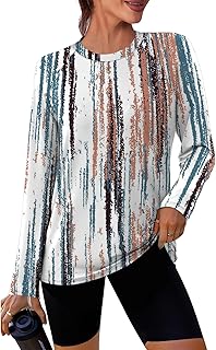 WIHOLL Workout Tops for Women Long Sleeve Sun Shirt UPF 50+ UV Protection Running