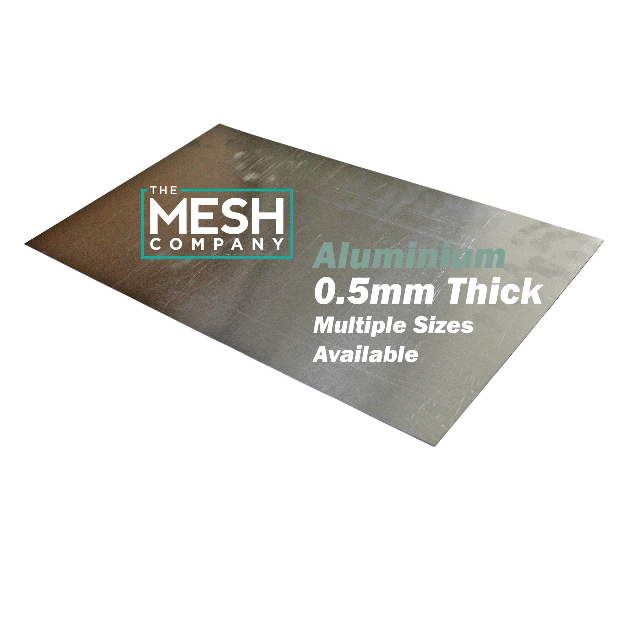 Thin Aluminium Sheet 0.5mm Thick Aluminium Plate Sheet Metal Panel Fabrication & DIY Repair (300 x 300mm x 2 Pack)