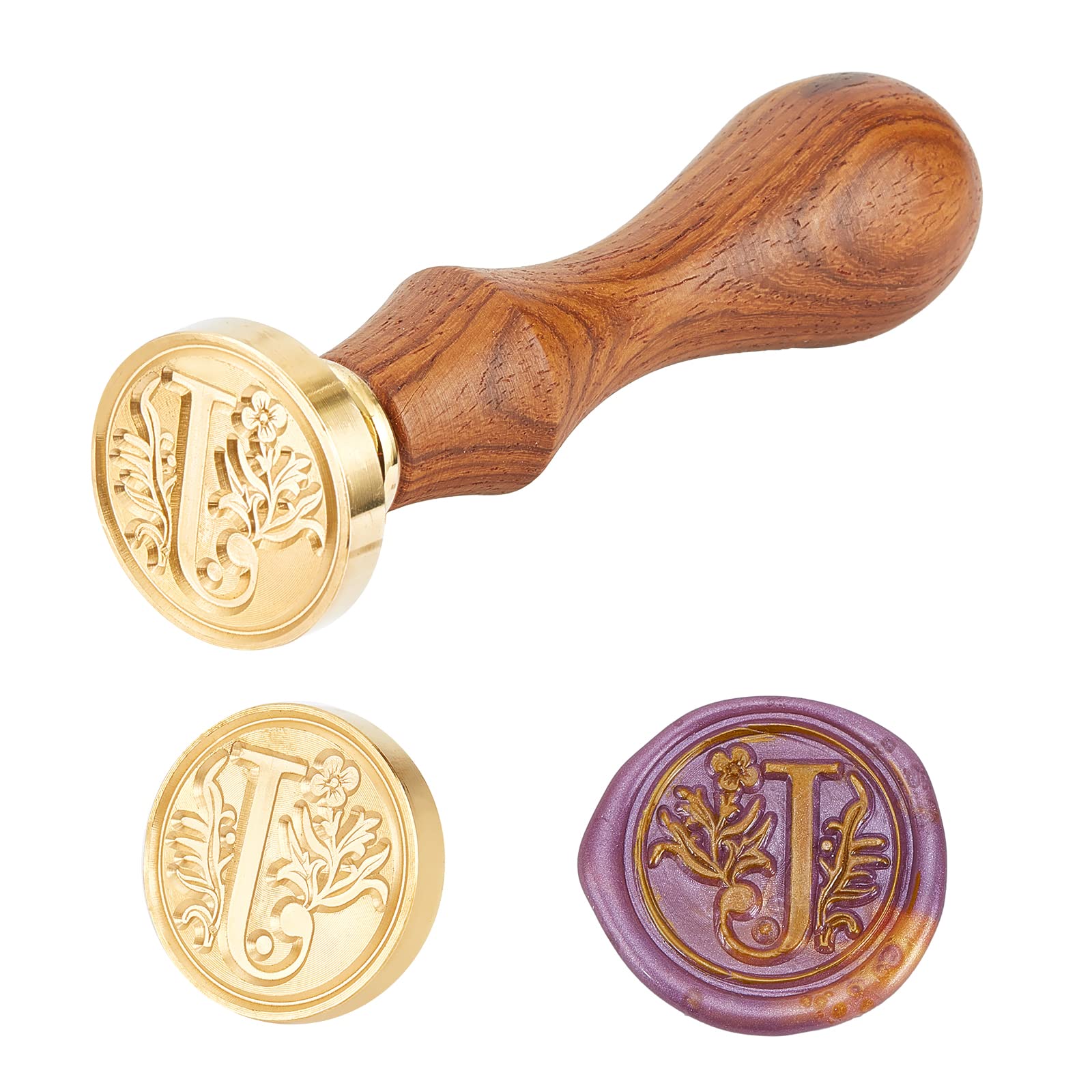 2 Pièces Vintage Alphabet Cire à Cacheter Timbres, A~Z Initialen Sceau