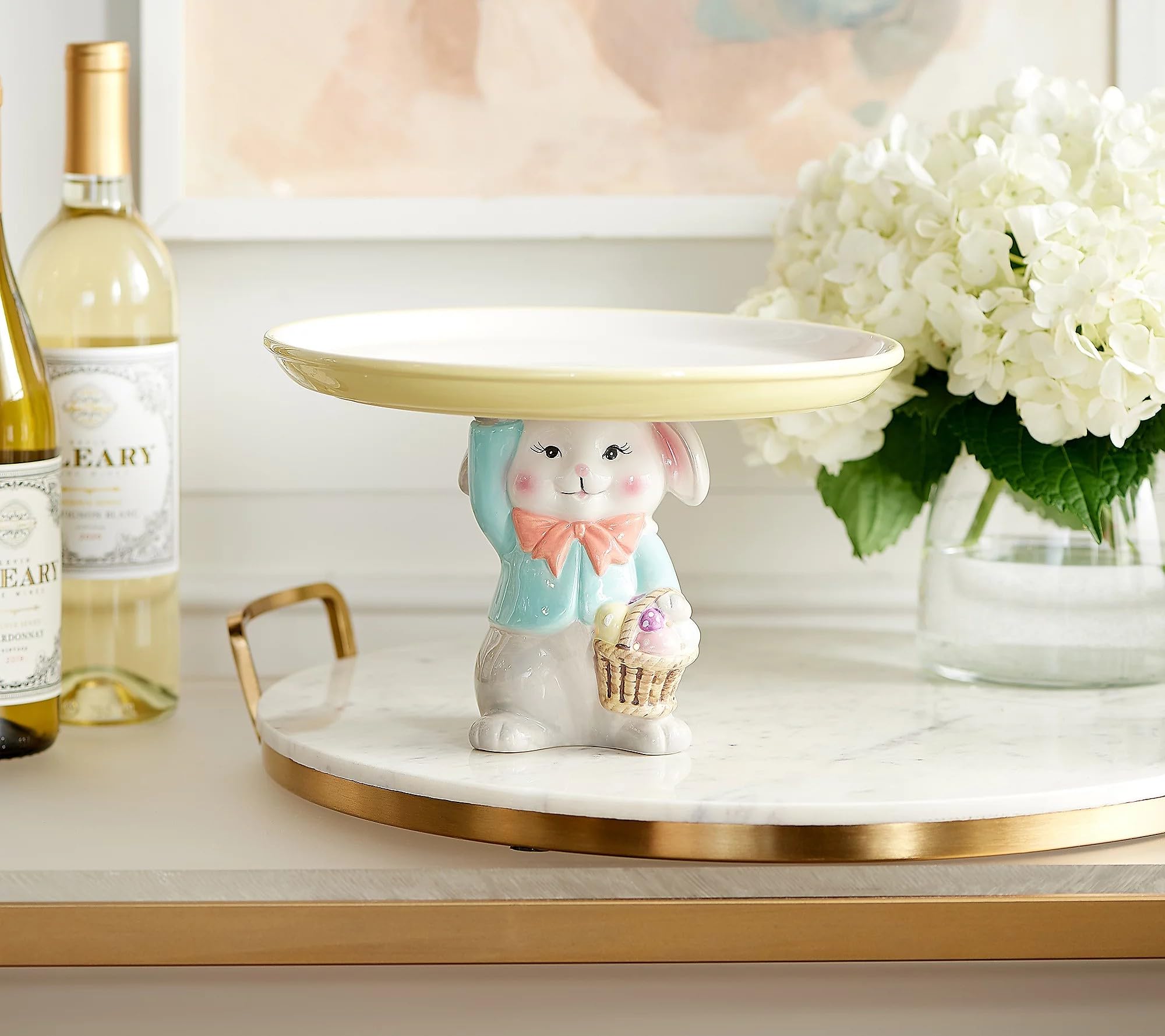 Amazon.com: Easter Bunny Cake Stand Illuminated Figural Bunny Cake