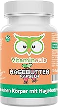 Rosehip Capsules - High Dose 5000 mg (500 mg 10:1 Extract) - Bioactive & Vegan - Produced in Germany - No Additives & Laboratory Tested - Vitamineule