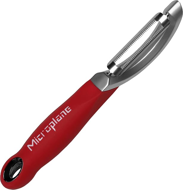 Microplane Serrated Peeler with Double Stainless-Steel Blade