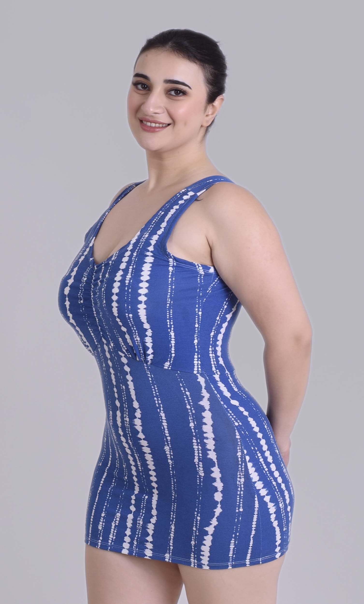 Keepfit Women's Two Piece Tankini Plus Size Swimwear Tank top with Boyshorts Blue |Swimming Suit for Women 1
