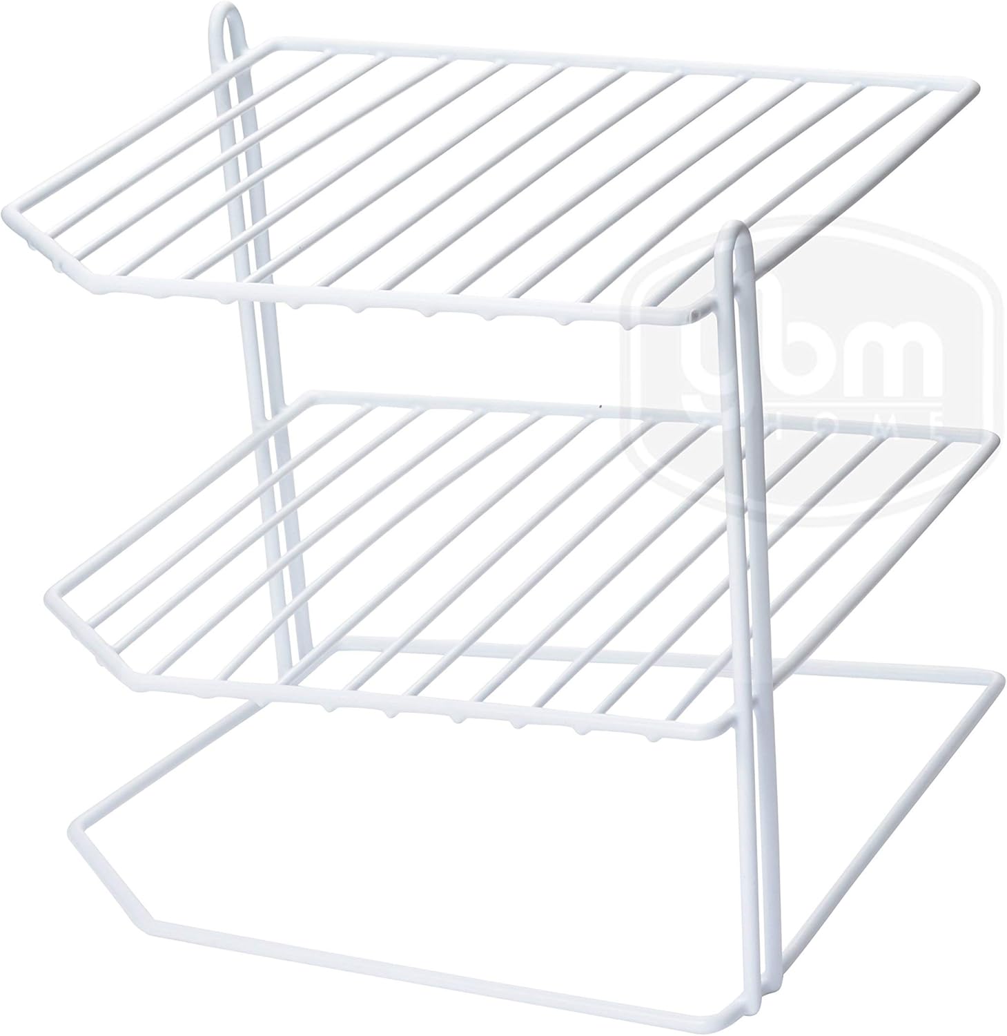 YBM HOME 3-Tier Corner Shelf Counter and Cabinet Organizer, Pack of 20, White #2215-20