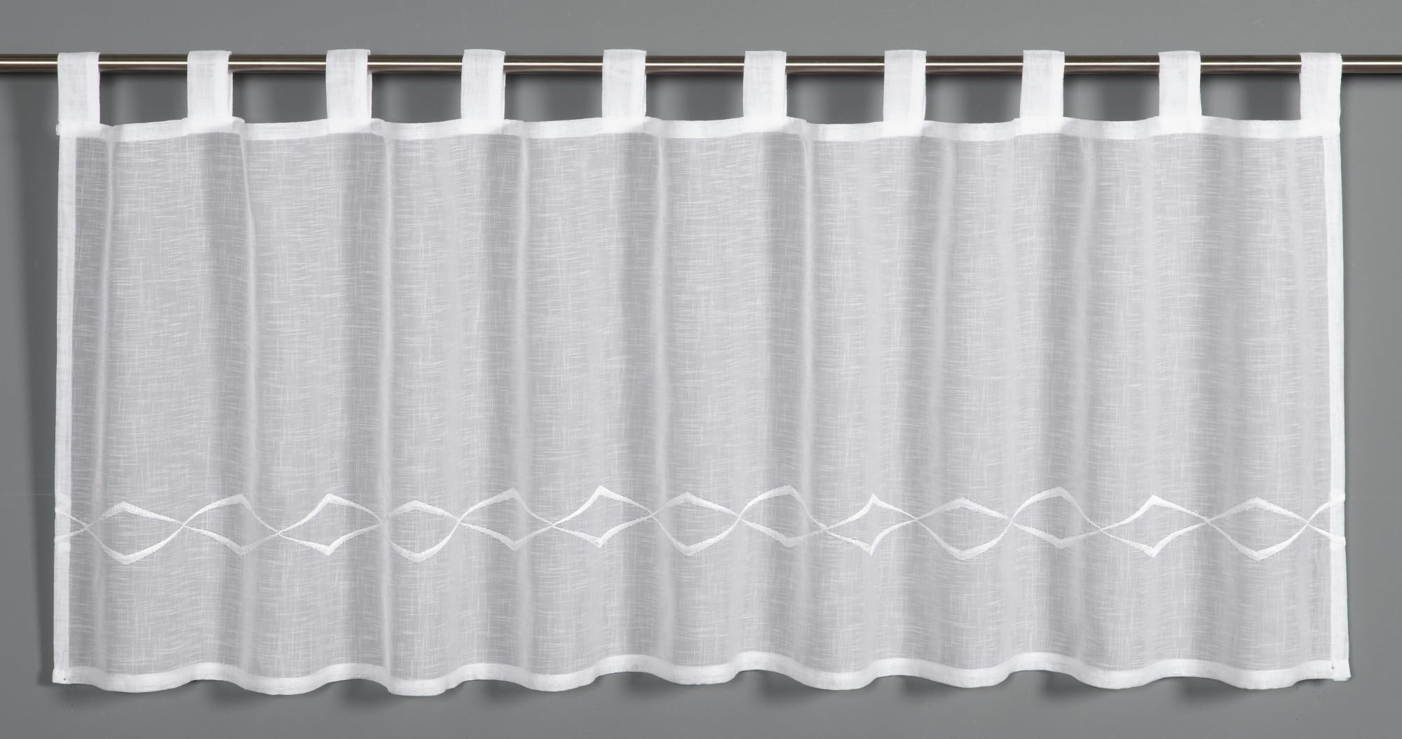 Gardinia Bistrogardine Dolly-Voile grafische Stickerei