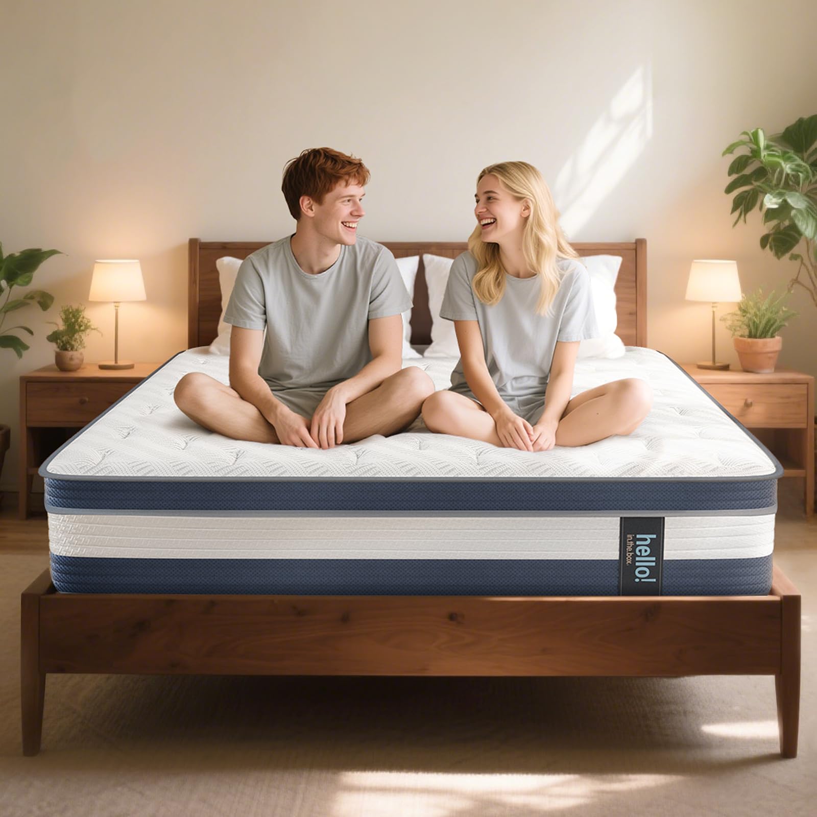 Photo 1 of **** missing part------Full Size Mattresh Medium Soft Hybrid Mattress in a Box with Memory Foam & Individually Pocketed Coils, Pressure Relief & Motion Isolation, CertiPUR-US Certified, Fits All Bed Frames
