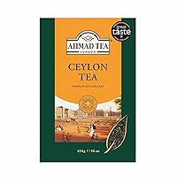 Vista 30 de Ahmad Tea Caddy Caja de regalo de estaño, escena inglesa, desayuno inglés, 100 gramos