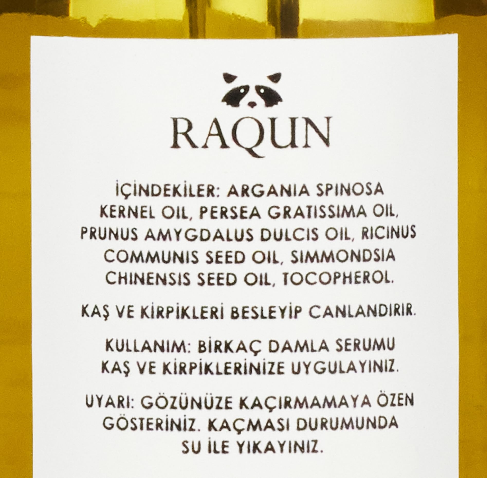 RAQUN Kaş & Kirpik Serumu 30 ml %100 Doğal içerik