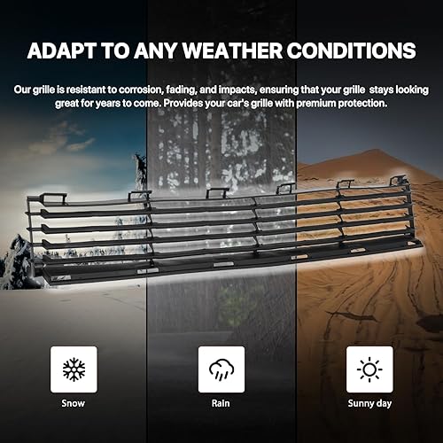 Miniatura 4 de KARPAL Parrilla de parachoques inferior delantero compatible con Toyota Prius 2004 2005 2006 2007 2008 2009 Toyota Prius Negro 5311147010