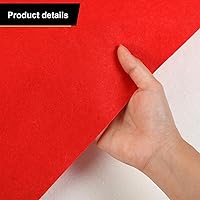 Vista 5 de Preboun Alfombra de fieltro de 3.9 x 60 pies con cinta adhesiva para Halloween, boda, Navidad, Acción de Gracias, accesorios al aire libre, boda