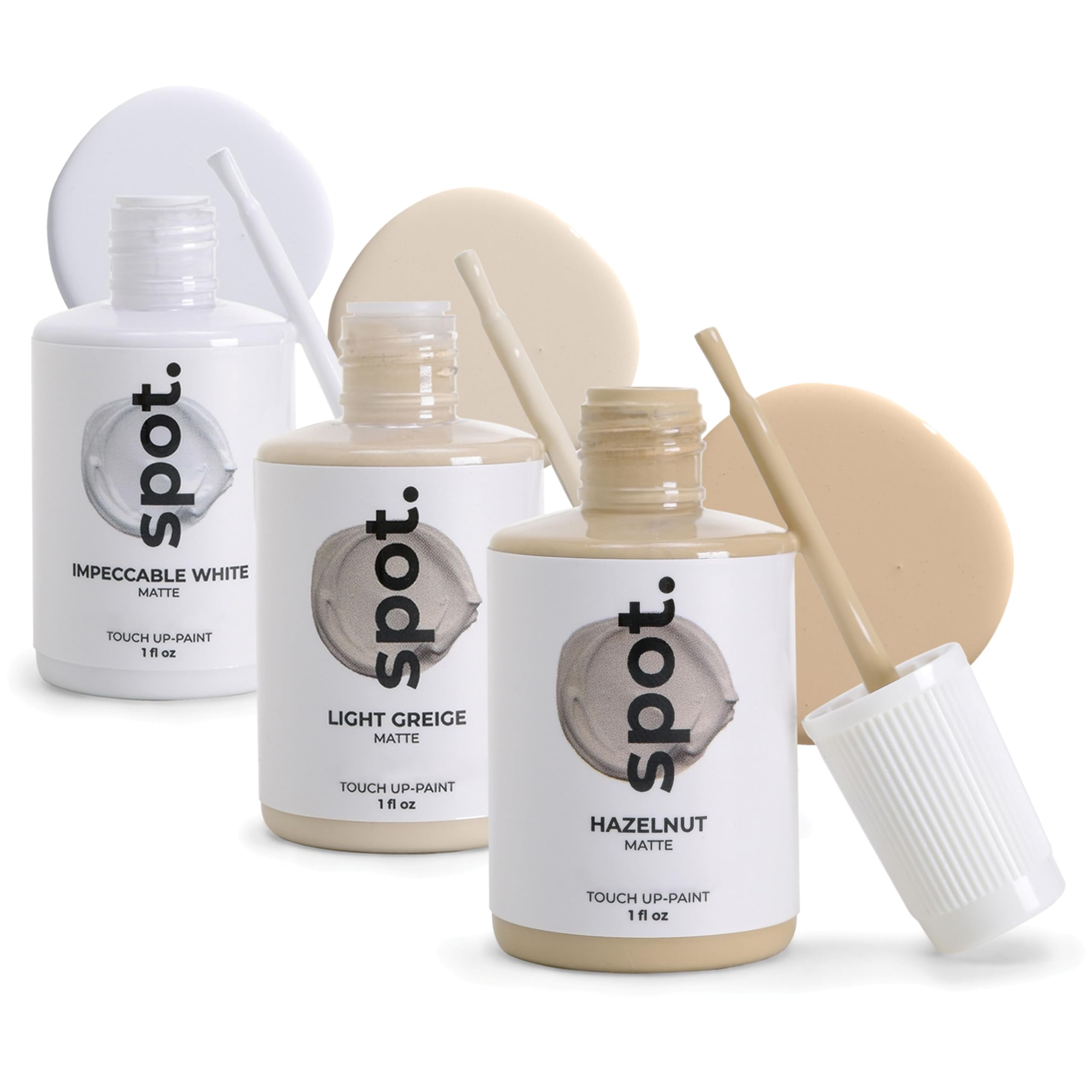 Touch-Up Paint | Matte Finish for Cabinets, Walls, Doors & Furniture | Multi-Tone Beige Repair Kit | Quick-Dry, Self-Priming, Low-Odor, Eco-Friendly | No-Sanding or Primer Needed | 3 Pack