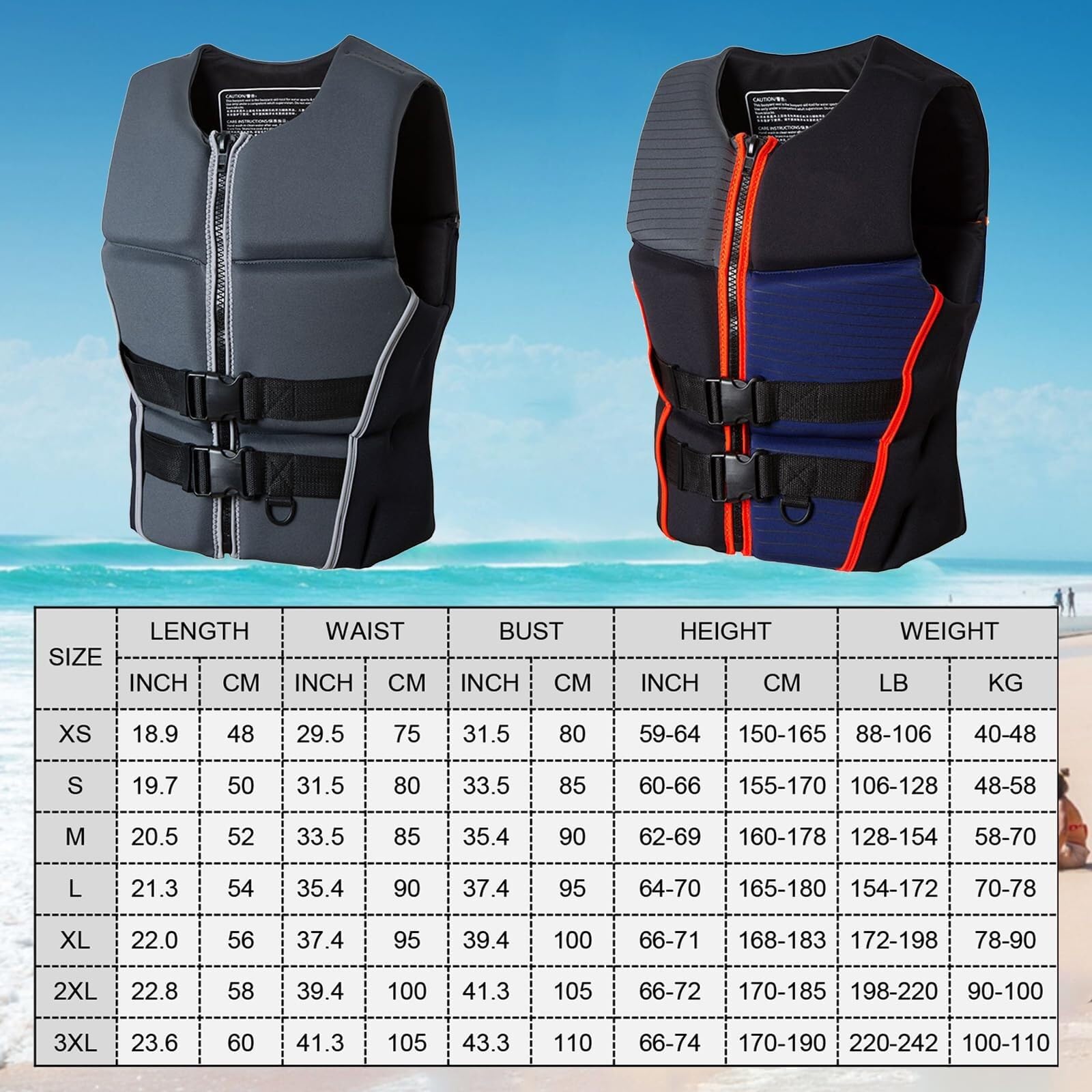 River Vest Leggero Portatile con Fit in Neoprene Comfort per Pesca Mosca Trota Fiume Uso