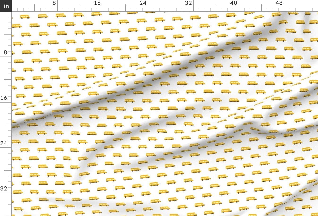 Spoonflower Fabric - Sweet American School Bus Back Fashion Kids Yellow Car Teacher Room Printed on Upholstery Velvet Fabric Fat Quarter - Upholstery Home Decor Bottomweight Apparel
