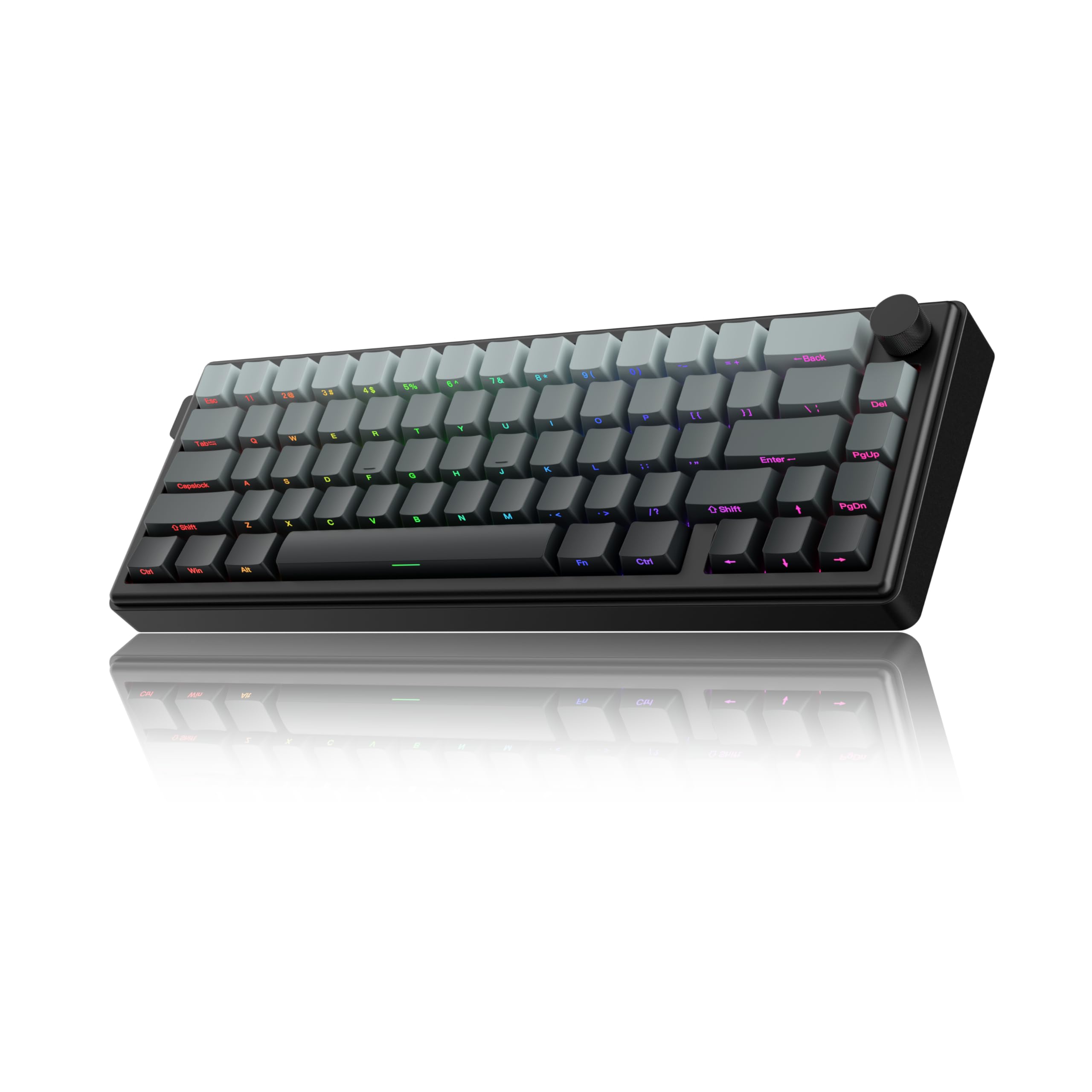65% Layout Aluminum Shell Quick Release Wireless Mechanical Keyboard-White