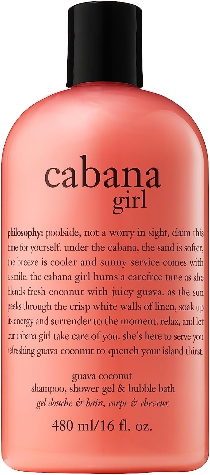 Philosophy Cabana Girl Shampoo, Shower Gel & Bubble Bath 480ml/16oz