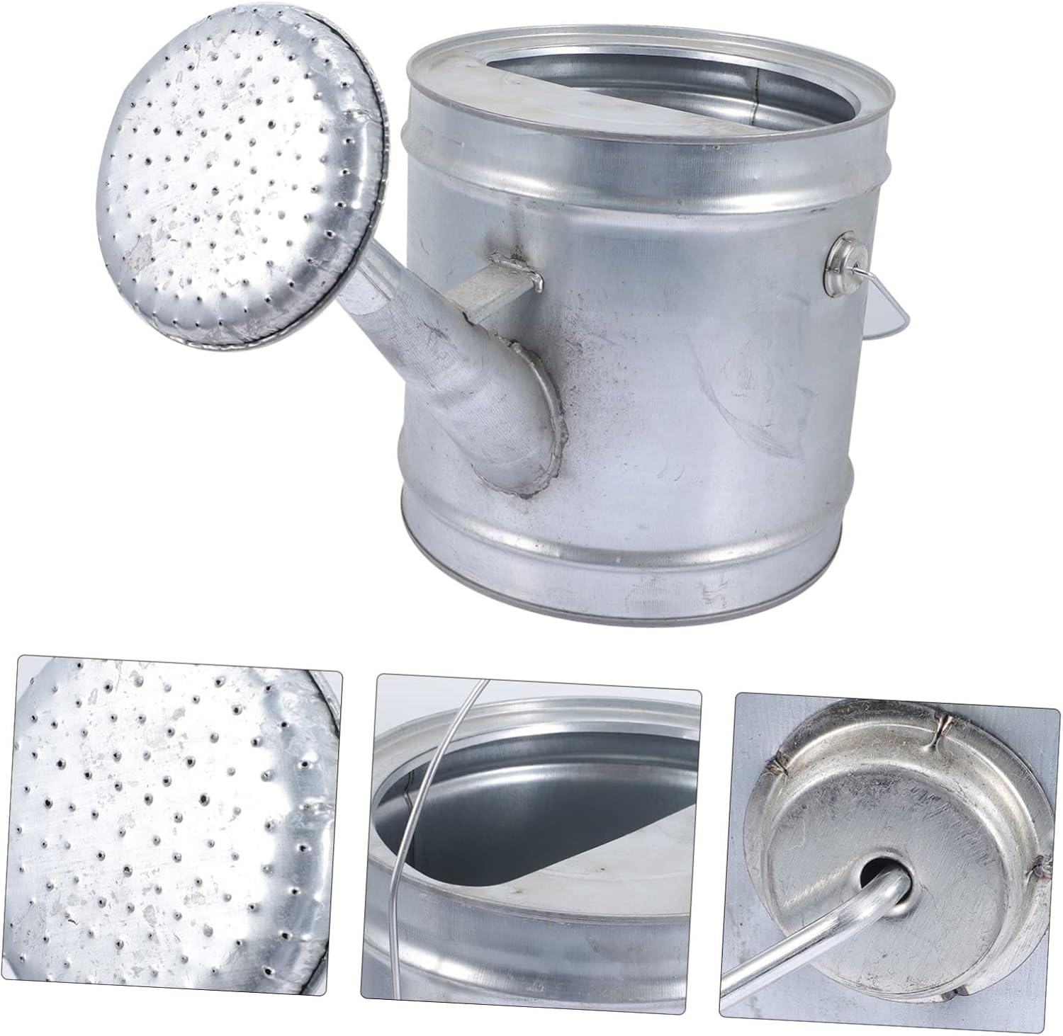 Watering can,Metal Waterbottle Watering Can Indoor Metal Watering Can Tool Kettle Sprinklers Indoor Watering Can Watering Tool Spray Watering Pot Outdoor Sprinkler Silver Iron