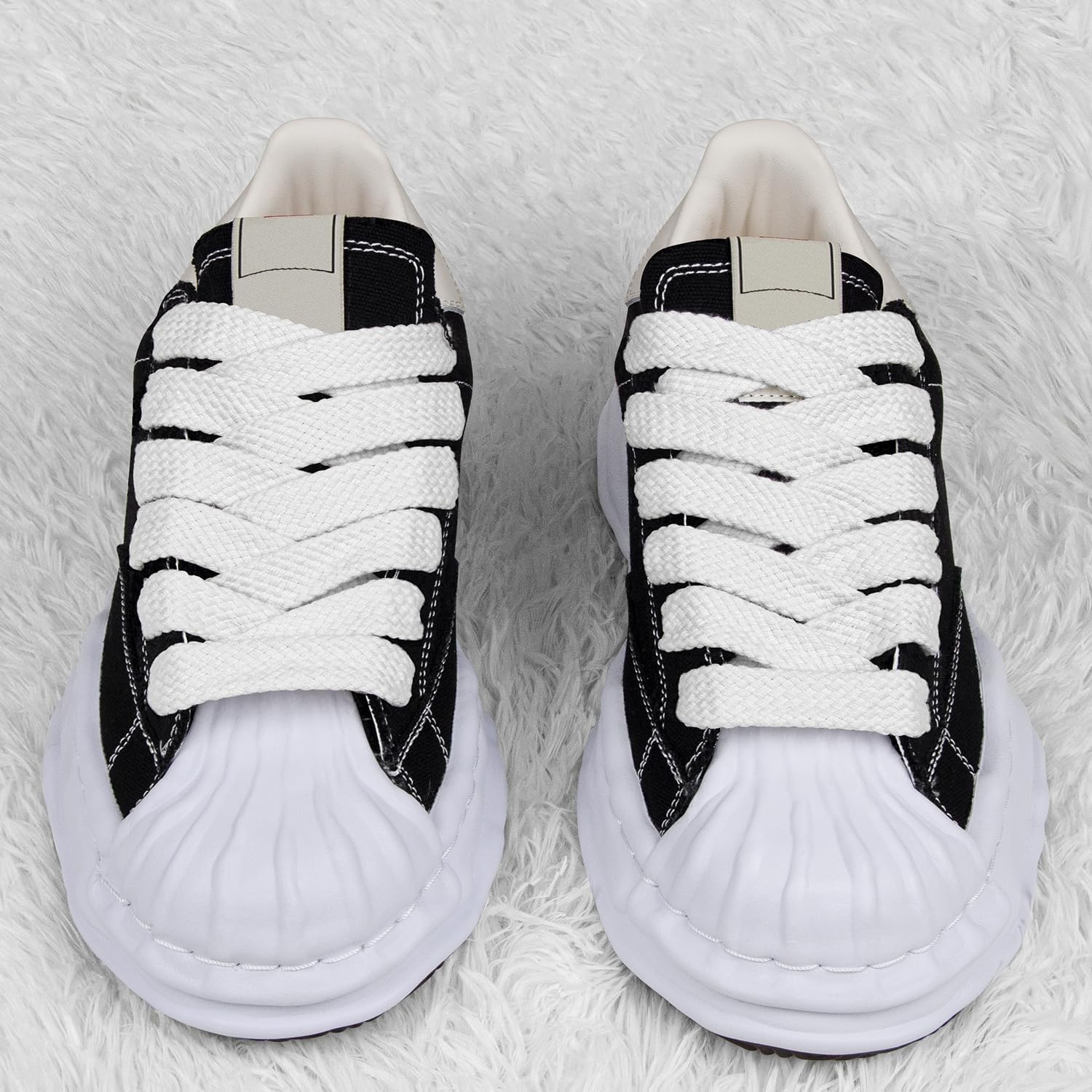 Endoto Fat Shoelaces for Maison Mihara Yasuhiro Sneaker Replacement Shoes Flat Jumbo Laces Strings thumbnail