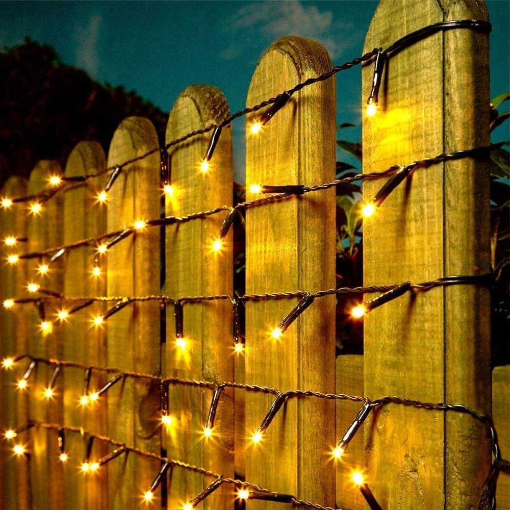 Luces Navidad Exterior, 2000LED 50M Guirnaldas Luces, Blanco Cálido | Cadena Luces Decorativas Navideña con 8 Modos IP44 Impermeable para Arbol Navidad Interior Habitacion Jardin Fiesta Bodas