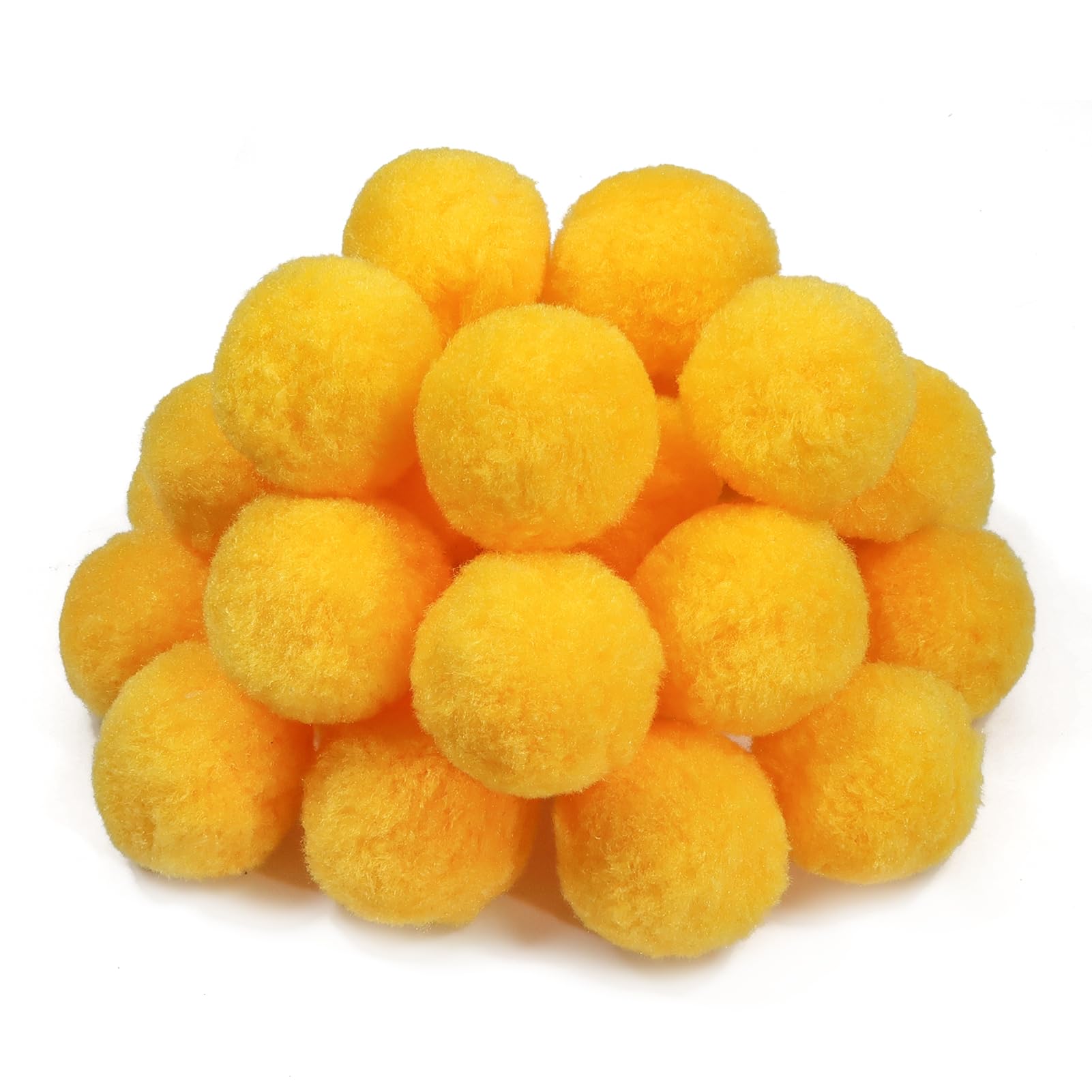 TOAOB 30pcs 5cm Large Pom Poms Balls Light Gold Fluffy Pompoms — image 1