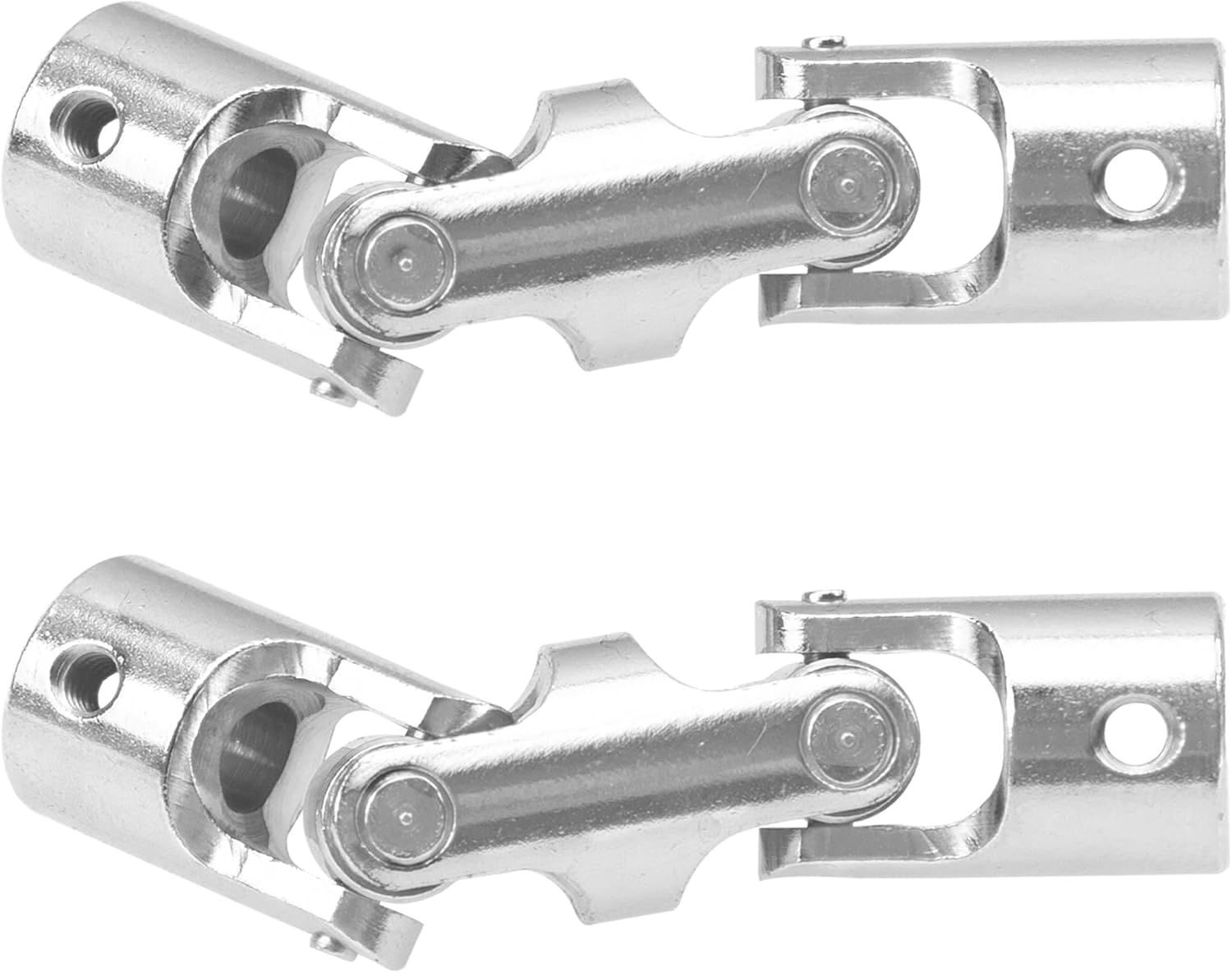 2Pcs Vgoohobby 4mm/5mm/6mm RC Boat Shaft Coupler 3 Section U Joint Coupling for RC Car Boat Robotics DIY (5mm to 5mm)