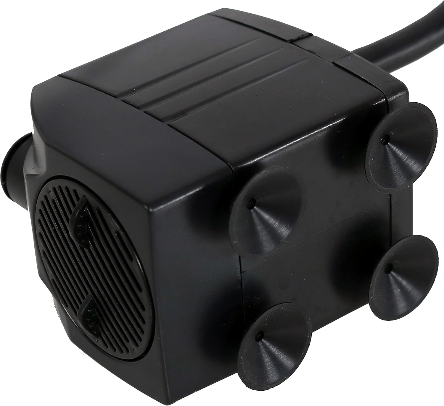 Sunnydaze 200 GPH Submersible Water Pump – 12W, 12V Small Fountain Pump with Adjustable Flow, White LED Light & Transformer for Outdoor Fountains, Bird Baths, Aquariums