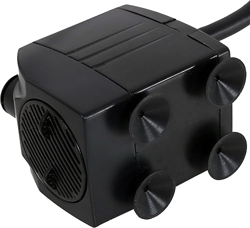 Miniatura 5 de Sunnydaze - Bomba de agua sumergible de 200 GPH - Bomba de fuente pequeña de 12 W, 12 V con flujo ajustable, luz LED blanca y transformador para