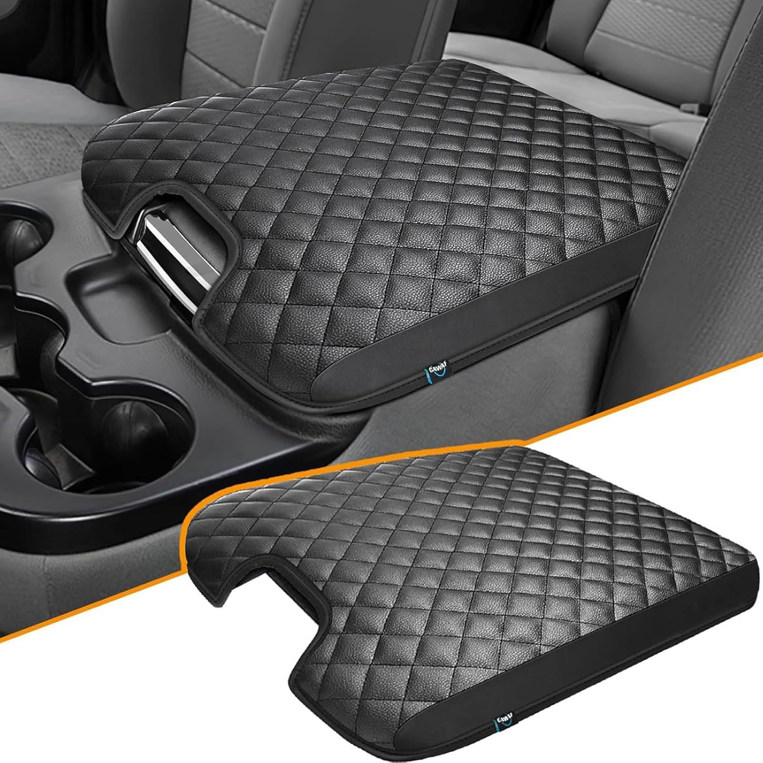 Thickened Armrest Mat Not Scratch Surfaces Easy Maintenance Strong PVC Truck Console Accessories for Vehicles Use Strong PVC Truck Console Accessories
