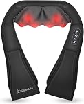 Massager de cou Shiatsu, Coussin de massage pour les épaules avec chaleur pour utilisation dans la voiture, à la maison ou au bureau SL632 Snailax (Noir)