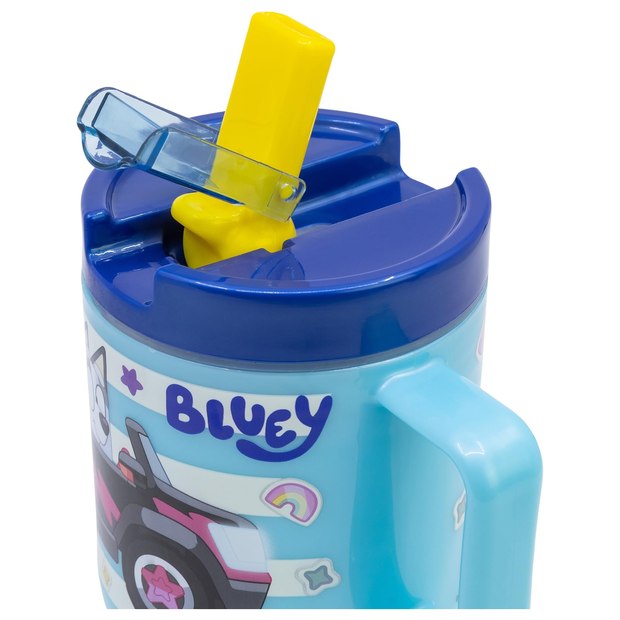 Stor Bluey Tasse en plastique pour enfant avec couvercle 530 ml
