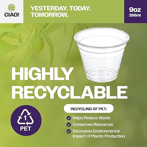 Miniatura 3 de Tapa plana PET con ranura para pajilla, diseñada y apta para vasos de bebidas frías de PET de 9 oz12 onzas, 3.622 in (caja de 1,000)