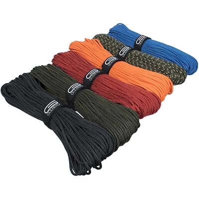 Golberg Premium Polyester Accessory Cord – USA Made Smooth Braid Minimal Stretch Rope – Sizes of 3mm, 4mm, 5mm, or 6mm – Lengths of 25, 50, 100, 250, and 1000 Feet – Compact and Lightweight Cord