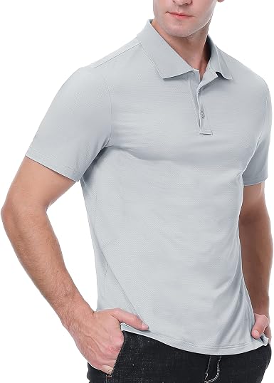 JIM LEAGUE Men's Golf Polo Shirts 