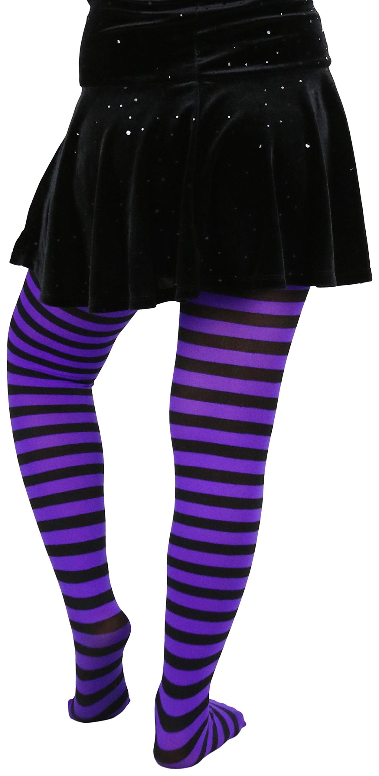 ToBeInStyle Medias de nailon de longitud completa para disfraz de Halloween para niña