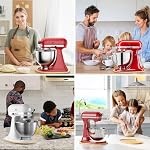 Bamboo Mixer Slider for KitchenAid 5-8 Qt Bowl Lift Stand Mixer Moving Tray Slide Mat for Bowl Lift Stand Mixer Attachments Sliding Tray