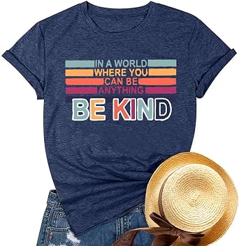 Bee Kind Shirt Womens Graphic Tshirts Funny Inspirational Teacher Shirt