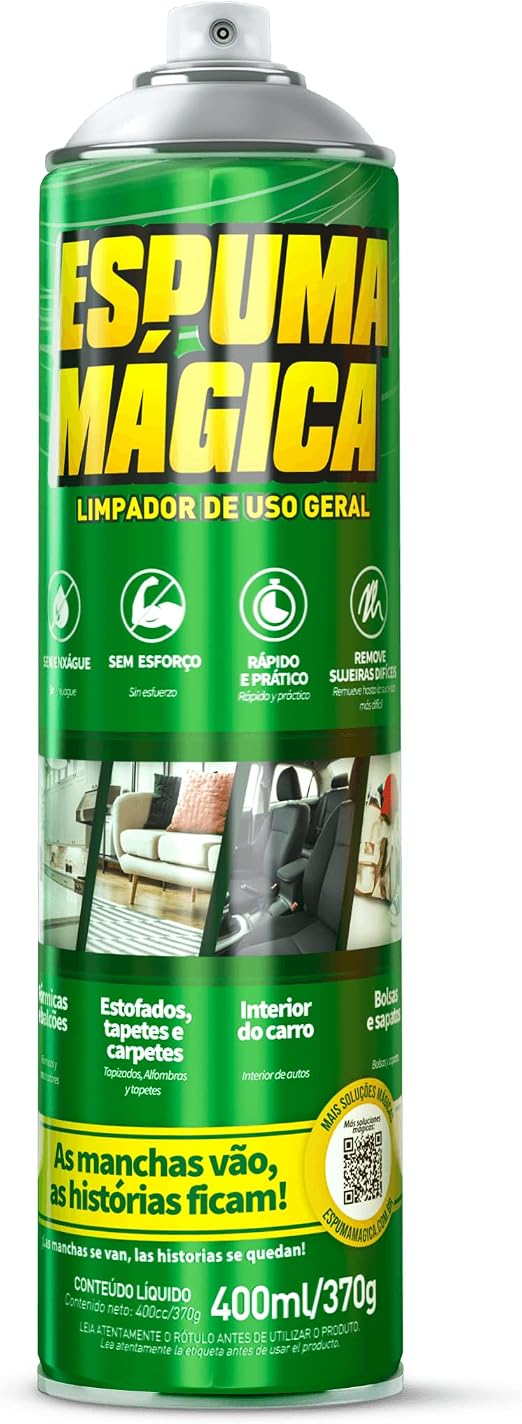 Lata de Espuma Mágica com bico aplicador visível