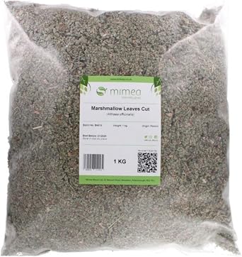 Mimea Marshmallow Leaves Cut | 10kg | Quality Ingredients | 100% Natural Dried Herbal Leaves for Tea | Wellness, and DIY Infusions |No Artificial Additives