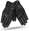 SHIMA Blake Gloves Motorcycle Gloves Men Leather Summer Biker Armoured Protectors Motorbike Perforated Ventilated Reinforced Motorsport Glove Street Motorbikes (Mens, Black, S)