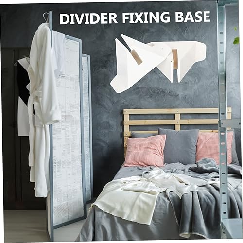 Miniatura 4 de STOBAZA 6 piezas de pantalla base de pantalla para valla divisor de oficina soporte plegable divisor base divisor base de madera base de partición